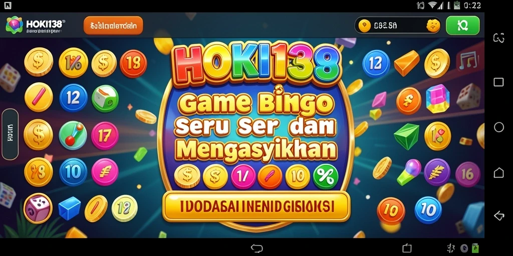 Tampilan screenshot HOKI138 yang menunjukkan gameplay Bingo yang seru.
