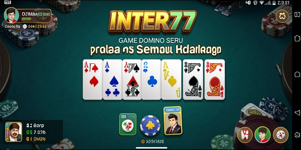 Gameplay seru Domino dalam INTER77 yang penuh strategi.