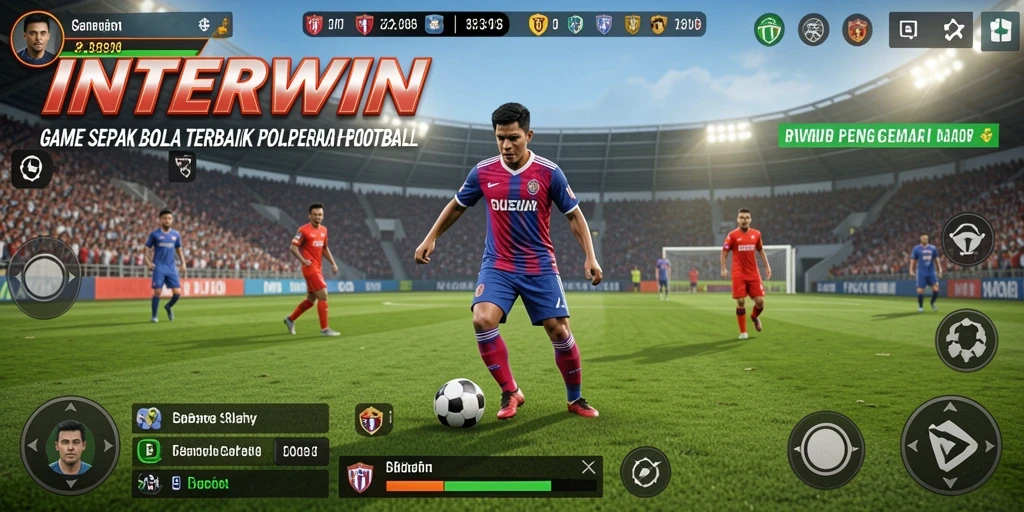 Gameplay seru dan realistis dari INTERWIN di lapangan sepak bola.