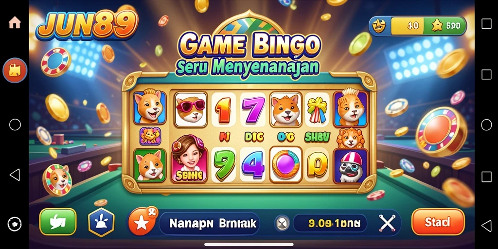 Tampilan gameplay seru dan interaktif dalam JUN88.