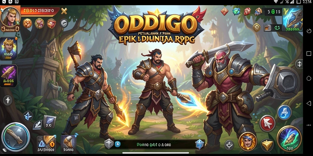Gameplay RPG di ODDIGO yang menakjubkan dan penuh aksi.