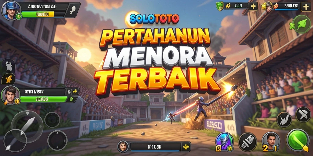 Tampilan gameplay SOLOTOTO yang menegangkan dan penuh strategi Tower Defense.