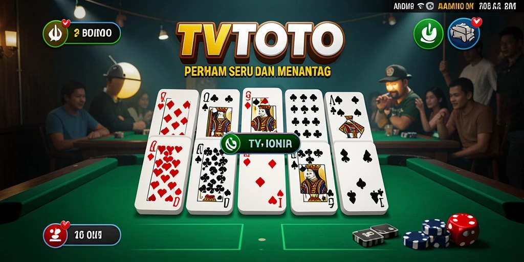 Tampilan menarik saat bermain Domino di TVTOTO.